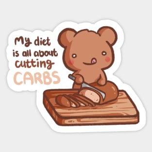 Cutting Carbs Sticker